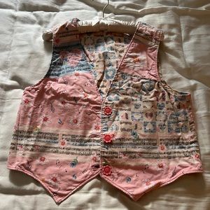vintage shabby chic vest